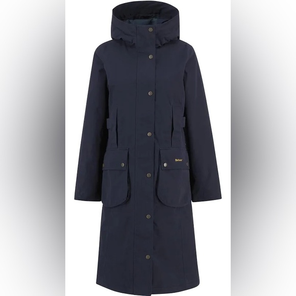 Barbour Jackets & Blazers - Barbour Bamburgh Waterproof Jacket Deep Navy Black Watch